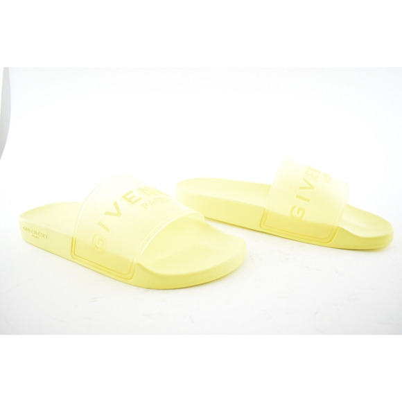 Givenchy Mens Pool Flat Fluo Neon Yellow PVC Rubber Sandal Slide Slip On 43 10 main image 8